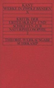 book cover of Werkausgabe in Einzelbänden: Theorie-Werkausgabe, Bd.10, Kritik der Urteilskraft.: Bd 10 by Имануел Кант
