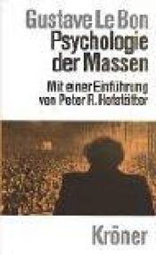 book cover of Psychologie der Massen by Gustave Le Bon