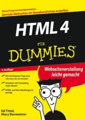 book cover of HTML 4 For Dummies by Ed Tittel