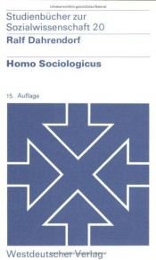 book cover of Homo sociologicus by Ralf Dahrendorf