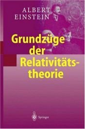 book cover of Grundzüge der Relativitätstheorie by Albert Einstein