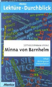 book cover of Lekture - Durchblick: Lessing: Minna Von Barnhelm by Gotthold Ephraim Lessing