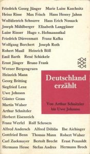 book cover of Deutschland erzählt. Von Arthur Schnitzler bis (6710 646). bis Uwe Johnson. by Benno von Wiese