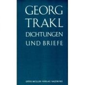 book cover of Dichtungen und Briefe : [historisch-kritische Ausgabe] 1 Gedichte, Sebastian im Traum, Veröffentlichungen im Brenner 1914 by Georg Trakl