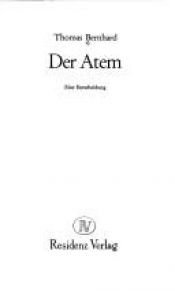book cover of El aliento by Thomas Bernhard