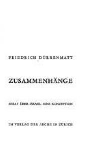 book cover of Zusammenhänge. Essay über Israel. Eine Konzeption by Friedrich Dürrenmatt