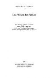 book cover of Das Wesen der Farben by Rudolf Steiner