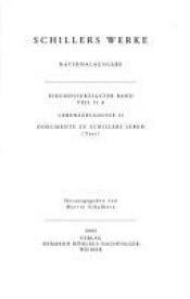 book cover of Schillers Werke. Nationalausgabe: Werke, Nationalausgabe, 43 Bde. in 55 Tl.-Bdn., Bd.2 by Friedrich Schiller