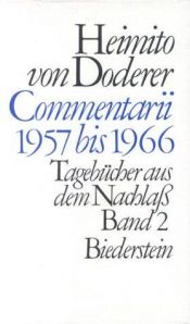 book cover of Commentarii 1951 bis 1956. Tagebücher aus dem Nachlaß by Heimito von Doderer