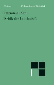 book cover of Kritik der Urteilskraft by Immanuel Kant