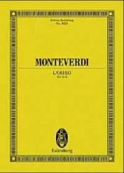 book cover of L'Orfeo by Claudio Monteverdi