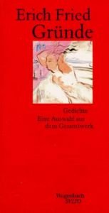 book cover of Gründe : gesammelte Gedichte by Erich Fried