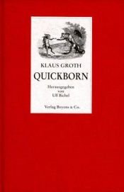 book cover of Quickborn by Klaus Groth