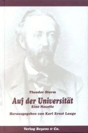 book cover of Auf der Universität by Theodor Storm