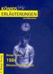 book cover of Königs Erläuterungen und Materialien, Bd.108, 1984 by ジョージ・オーウェル
