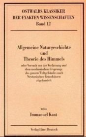book cover of Universal Natural History and Theory of the Heavens by Immanuel Kant