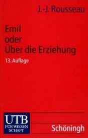 book cover of Emil oder Über die Erziehung by Jean-Jacques Rousseau