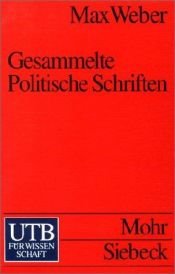 book cover of Gesammelte politische Schriften by Max Weber