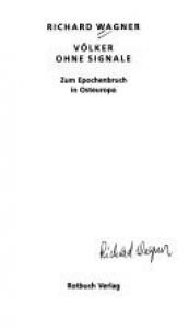 book cover of Rotbuch Taschenbücher, Nr.56, Völker ohne Signale by Richard Wagner