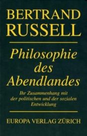 book cover of Philosophie des Abendlandes by Bertrand Russell