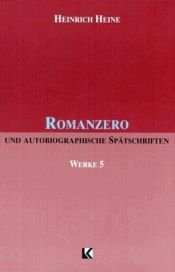 book cover of Werke in fünf Bänden V. Romanzero und autobiographische Spätschriften by Heinrich Heine