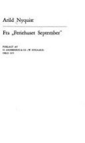 book cover of Fra "Feriehuset September" by Arild Nyquist