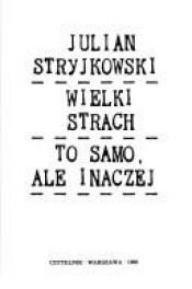 book cover of Wielki strach by Julian Stryjkowski
