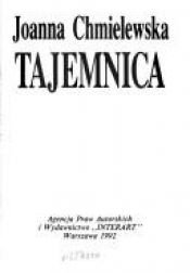 book cover of Tajemnica (Przygody Joanny #12) by Иоанна Хмелевская