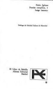 book cover of Poesías completas by Pedro Salinas