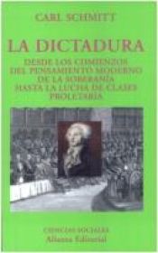 book cover of La dictature by Carl Schmitt