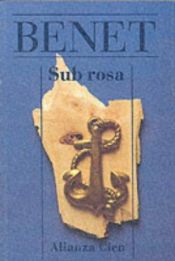 book cover of Sub rosa by Juan Benet
