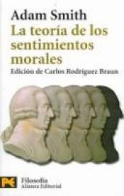 book cover of Teoría de los sentimientos morales by Adam Smith