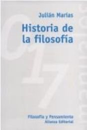 book cover of History of philosophy by Julián Marías