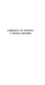 book cover of Laberinto de fortuna ; Poemas menores (Biblioteca de la literatura y el pensamiento hispanicos ; 13) by Juan de Mena