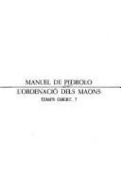 book cover of L'Ordenació dels maons by Manuel de Pedrolo