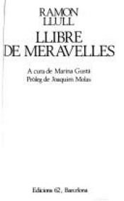 book cover of Félix ou le Livre des merveilles by Ramón Lull