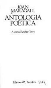 book cover of Antología poética by Joan Maragall