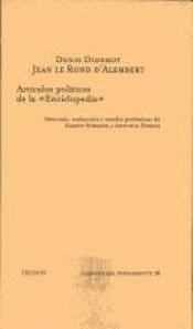 book cover of La enciclopedia : (selección de artículos políticos) by Denis Diderot