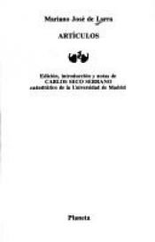 book cover of Articulos de costumbres by Mariano José de Larra