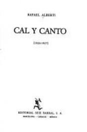 book cover of Cal y canto by Rafael Alberti