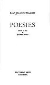 book cover of Poesies completes by Joan Salvat-Papasseit