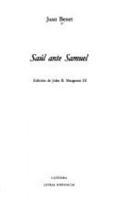 book cover of Saul ante Samuel by Juan Benet
