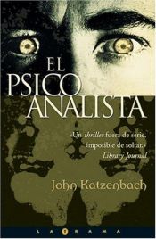 book cover of El psicoanalista by John Katzenbach