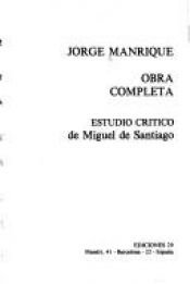 book cover of Obra Completa by Jorge Manrique