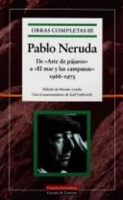 book cover of Obras Completas I De Crepusculario a Las (Obras Completas by Pablo Neruda
