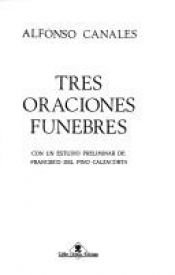 book cover of Tres oraciones funebres (Hojas del sueno) by Alfonso Canales