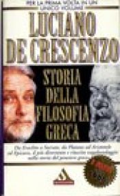 book cover of Storia della filosofia greca - Da Socrate in poi by Luciano De Crescenzo