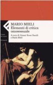 book cover of Elementi di critica omosessuale by Mario Mieli