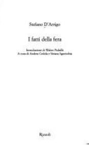book cover of I fatti della fera by Stefano D'Arrigo