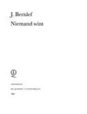 book cover of Niemand wint by J. Bernlef